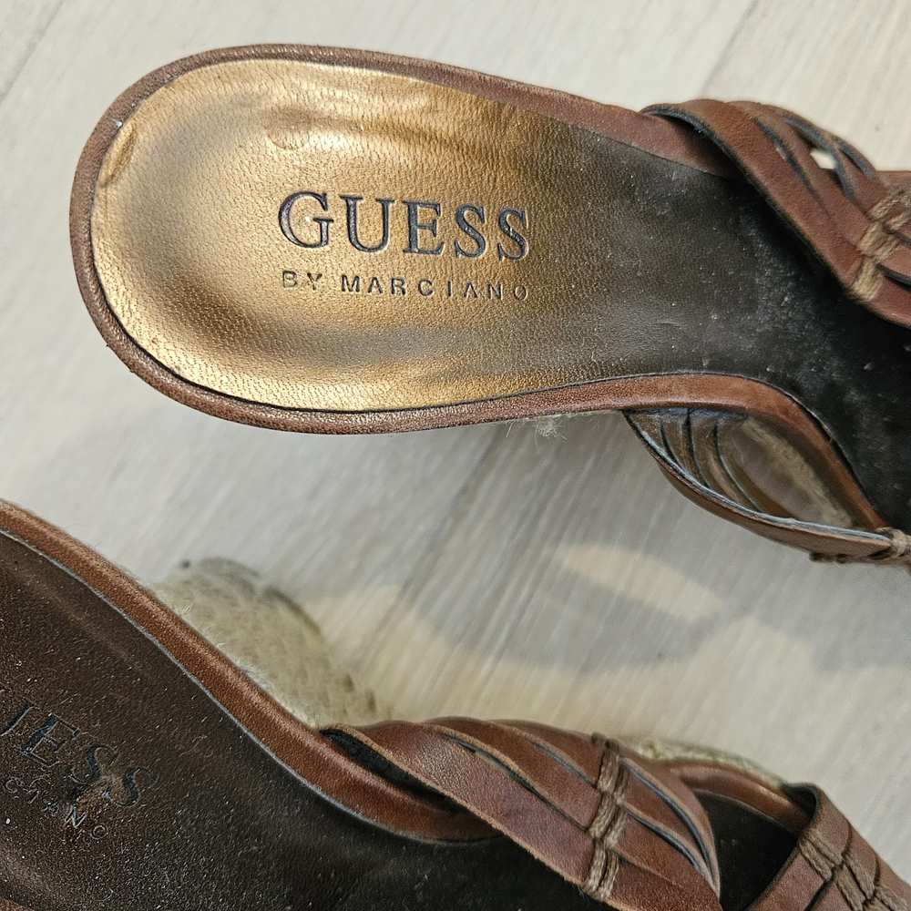 Guess Bronze Wedge Sandals